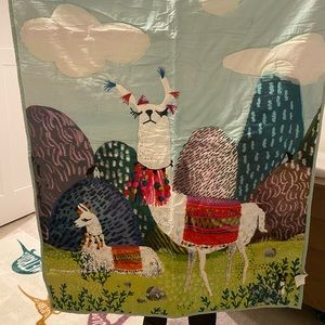 Jane Newland for Anthropologie Little Llama Toddler Quilt